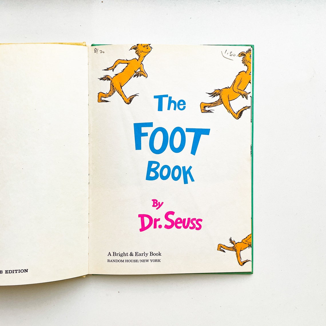 The Foot Book by Dr. Seuss 1968 Edition | Etsy