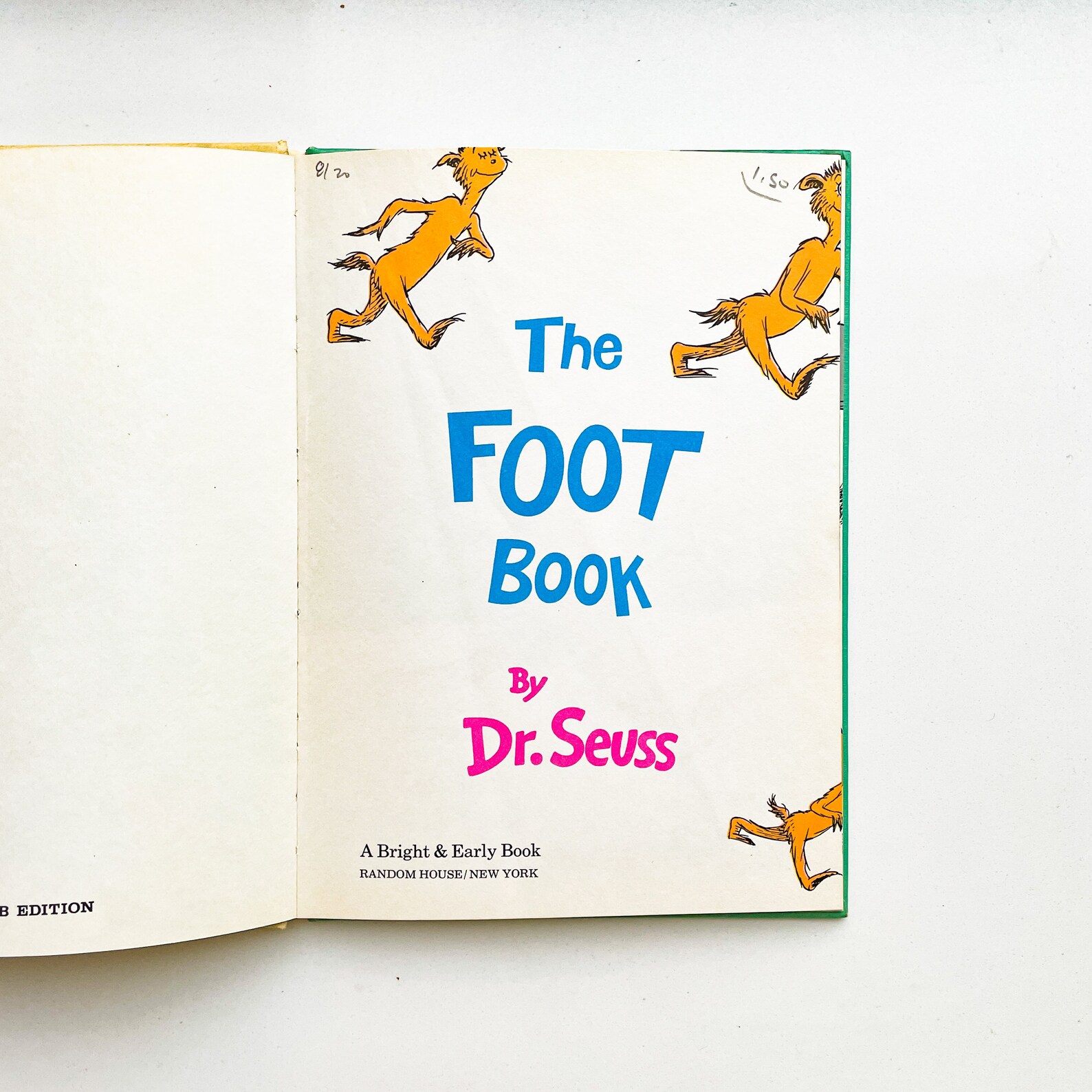 The Foot Book by Dr. Seuss 1968 First Edition | Etsy
