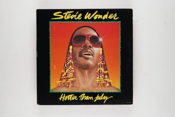 Stevie Wonder - Hotter Than July - Vinyl LP Record - 1980 - Etsy