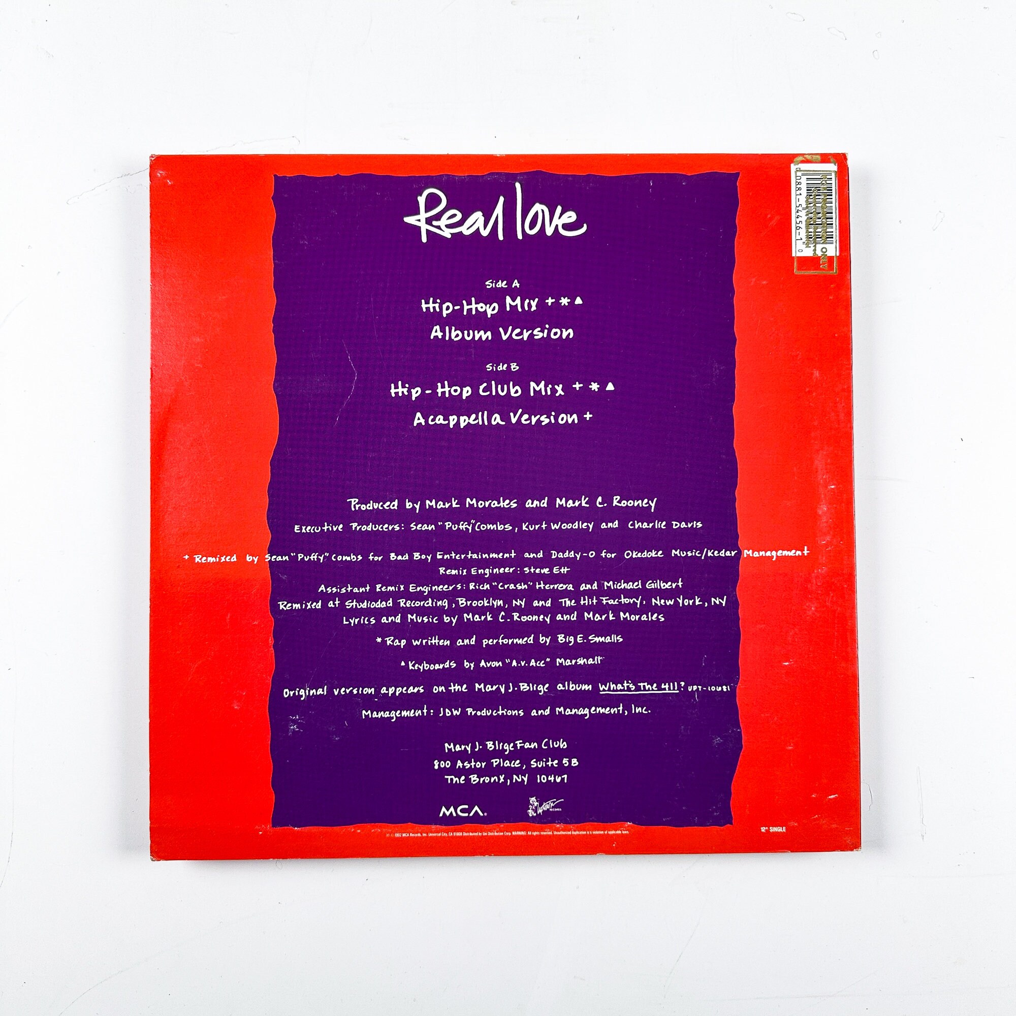 Mary J Blige – Real Love - Vinyl LP Record - 1992 - Etsy