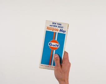 1960年代のニューヨークとニュージャージーの湾岸道路地図 - Etsy 日本