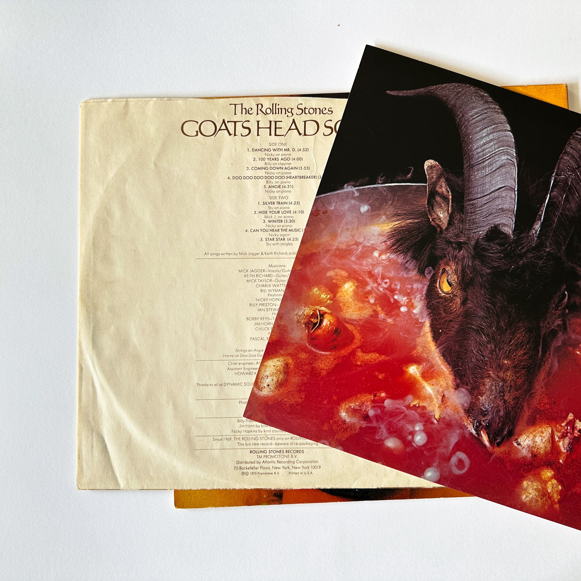 The Rolling Stones - Goat's Head Soup - Vinyl LP Record - 1973 - Etsy