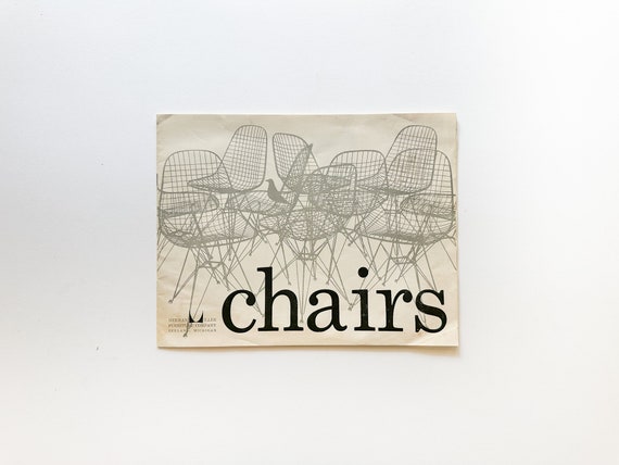 Herman Miller Eames Chairs Catalog Rare 1961 Edition - Etsy