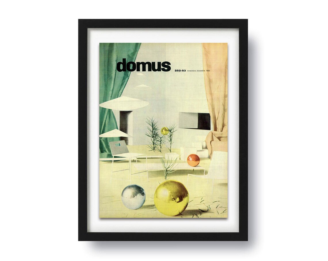 Domus Magazin NovemberDezember 1950 Ausgabe Vintage Cover Etsy