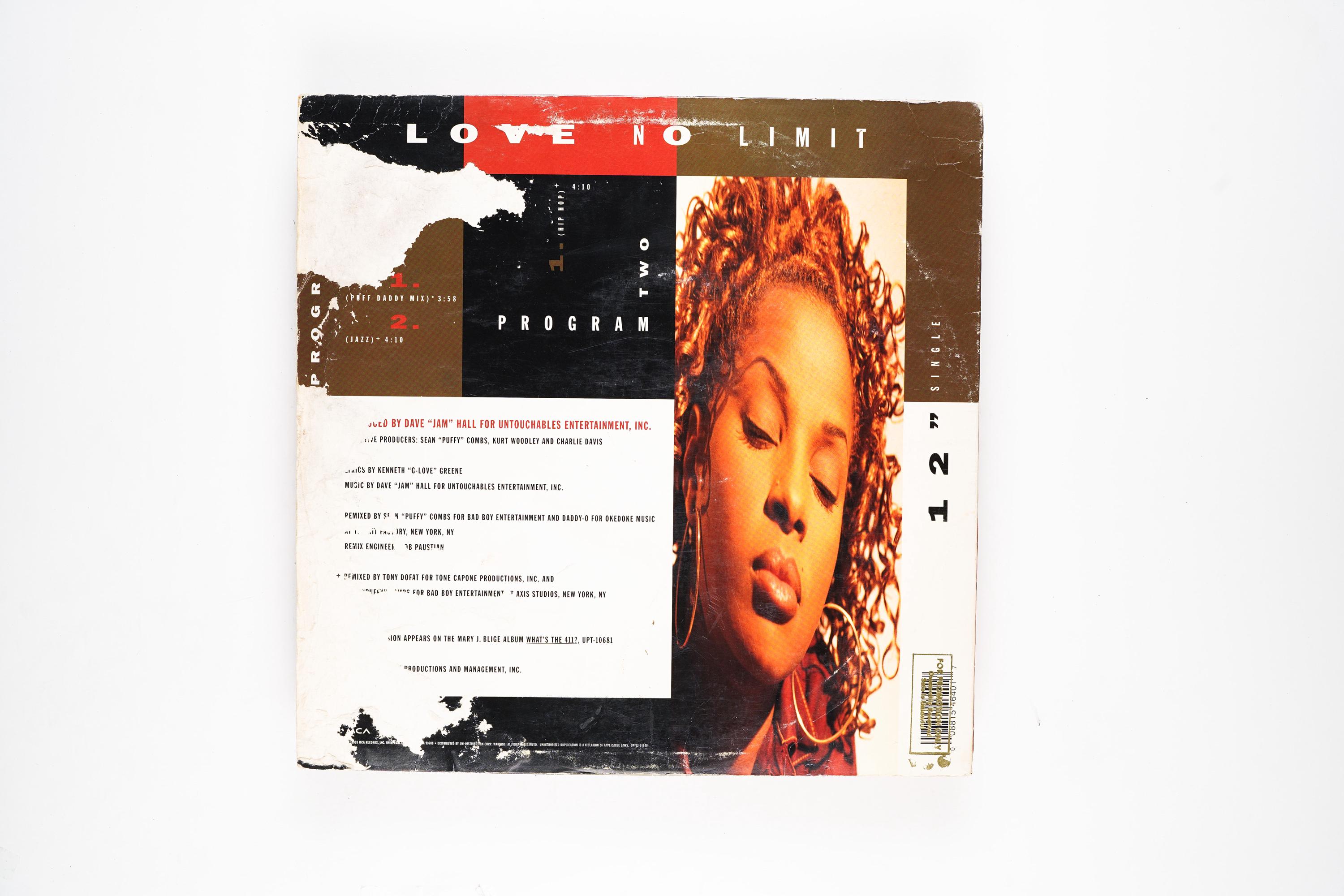 Mary J. Blige - Love No Limit - Vinyl 12 Inch Single Record - 1993