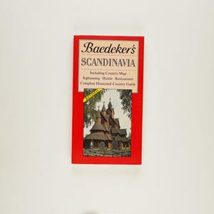 Baedeker&#39;s Scandinavia by Karl Baedeker Rare 1985 Edition