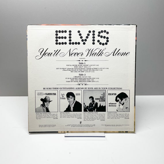Elvis Presley You Ll Never Walk Alone Vinyl Lp Record Etsy De Elvis Presley You Ll Never Walk Alone Vinyl Lp Record Etsy De