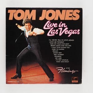 Tom Jones - Live In Las Vegas - Vinyl LP Record - 1969