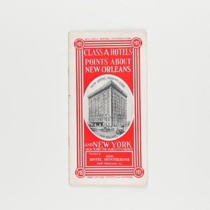 Vintage Hotel Pamphlet - Etsy