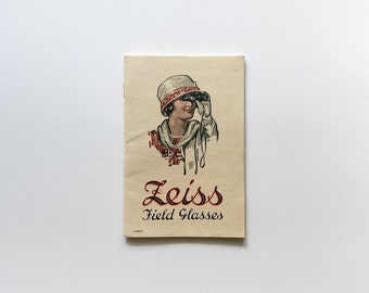 Zeiss Field Glasses (Ferngläser) Katalog und Preisliste Seltene Ausgabe von 1923