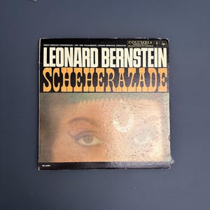 Rimsky-Korsakov - Leonard Bernstein conduzindo a Filarmônica de Nova York - Scheherazade - Disco de vinil LP - 1959