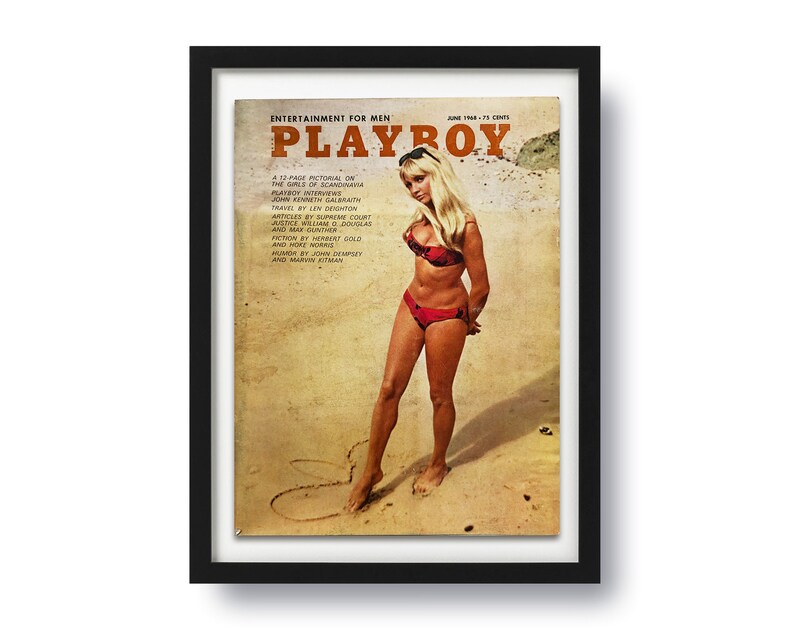 Playboy Magazine June 1968 Issue Framed Cover Print Etsy