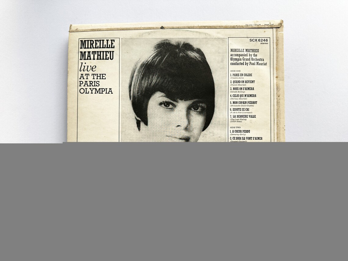 Mireille Mathieu - Live At The Paris Olympia - Vinyl LP Record - 1968, photo 2 of 3