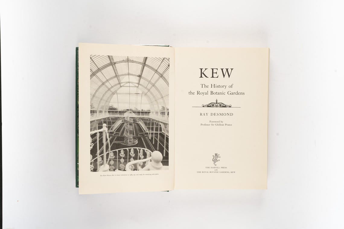 Kew: The History of the Royal Botanic Gardens by Ray Desmond Rare 1995 First Edition, photo 3 of 5