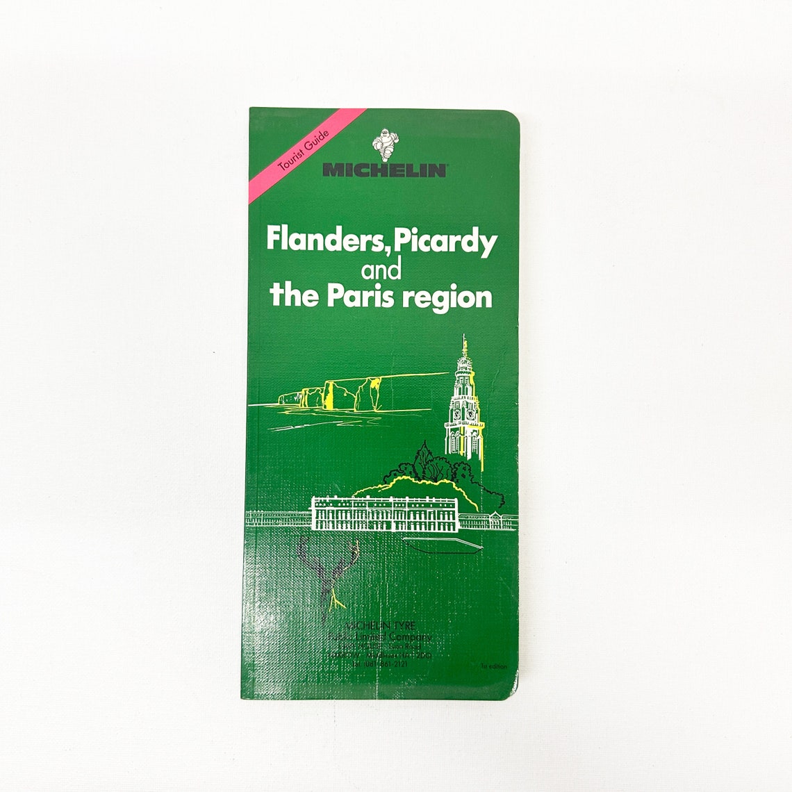 Michelin Tourist Guide Flanders, Picardy and the Paris Region Rare 1993 First Edition, foto 1 de 5