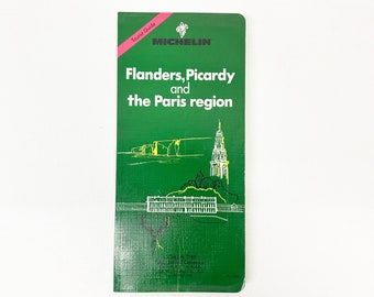 Michelin Tourist Guide Flanders, Picardy and the Paris Region Rare 1993 First Edition