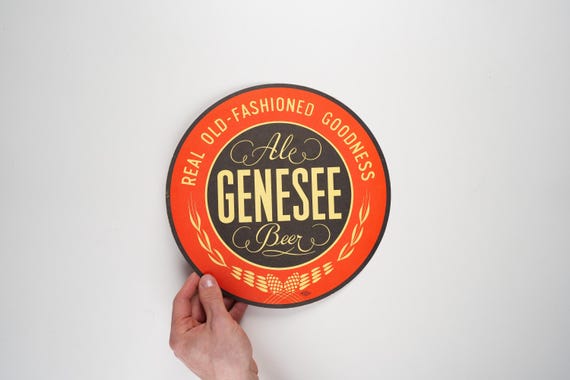 1960s Ale Genesee Beer Cardboard Sign - Etsy
