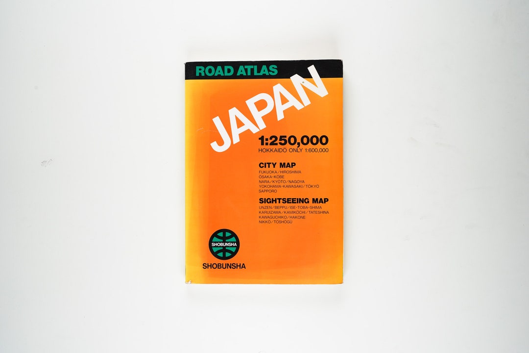 Road Atlas to Japan in English City Maps and Sightseeing Maps Etsy