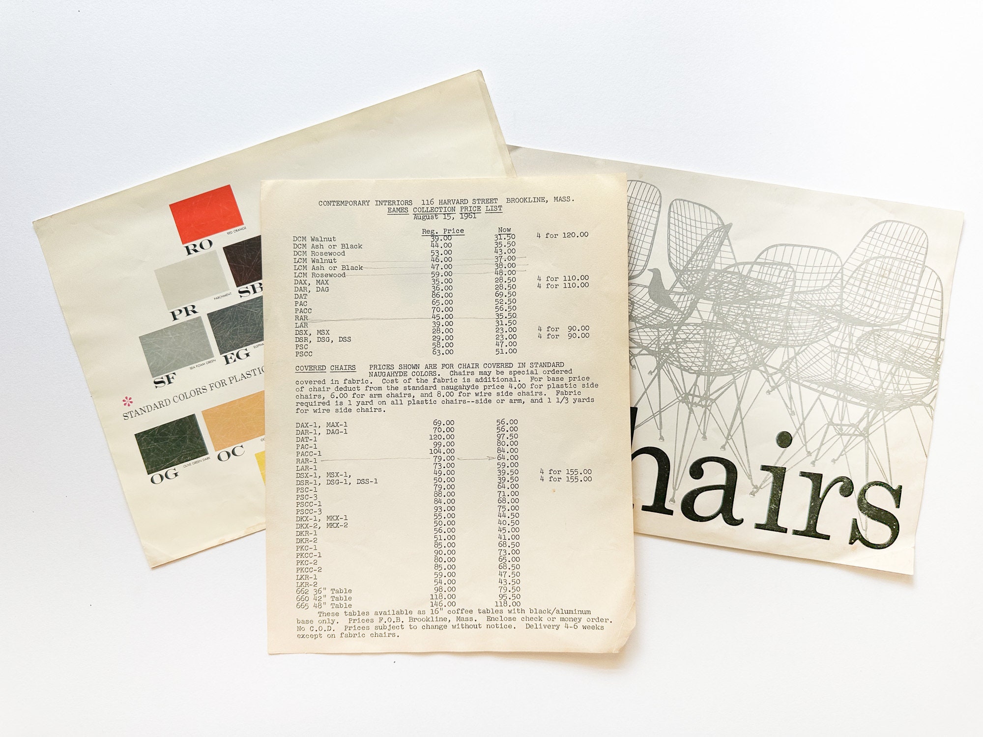 Herman Miller Eames Chairs Catalog Rare 1961 Edition - Etsy