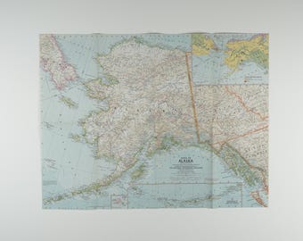 Alaska State Wall Map Large Print Poster - 24