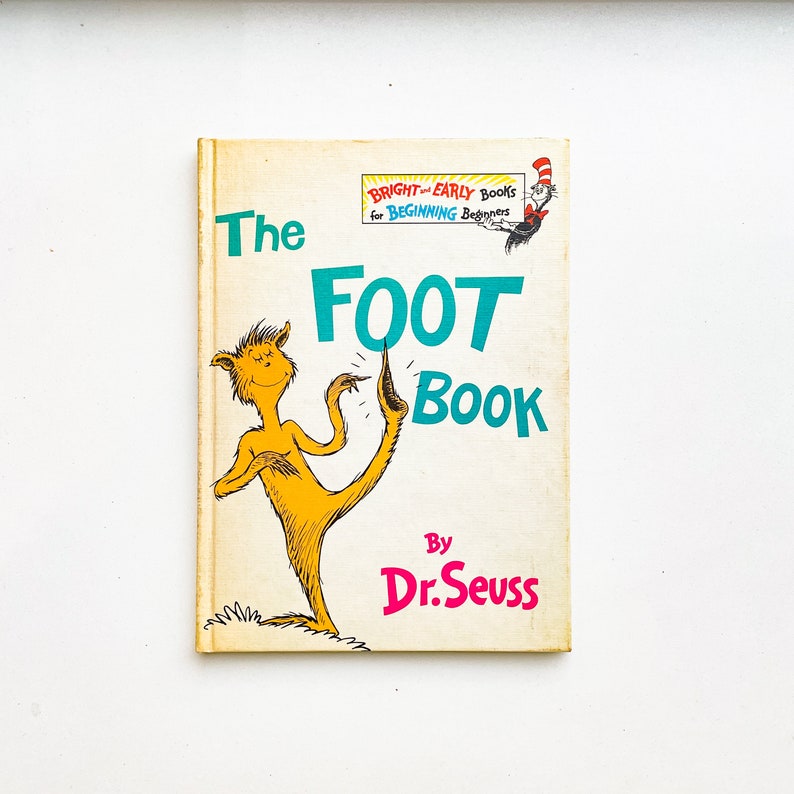 The Foot Book by Dr. Seuss 1968 Edition | Etsy