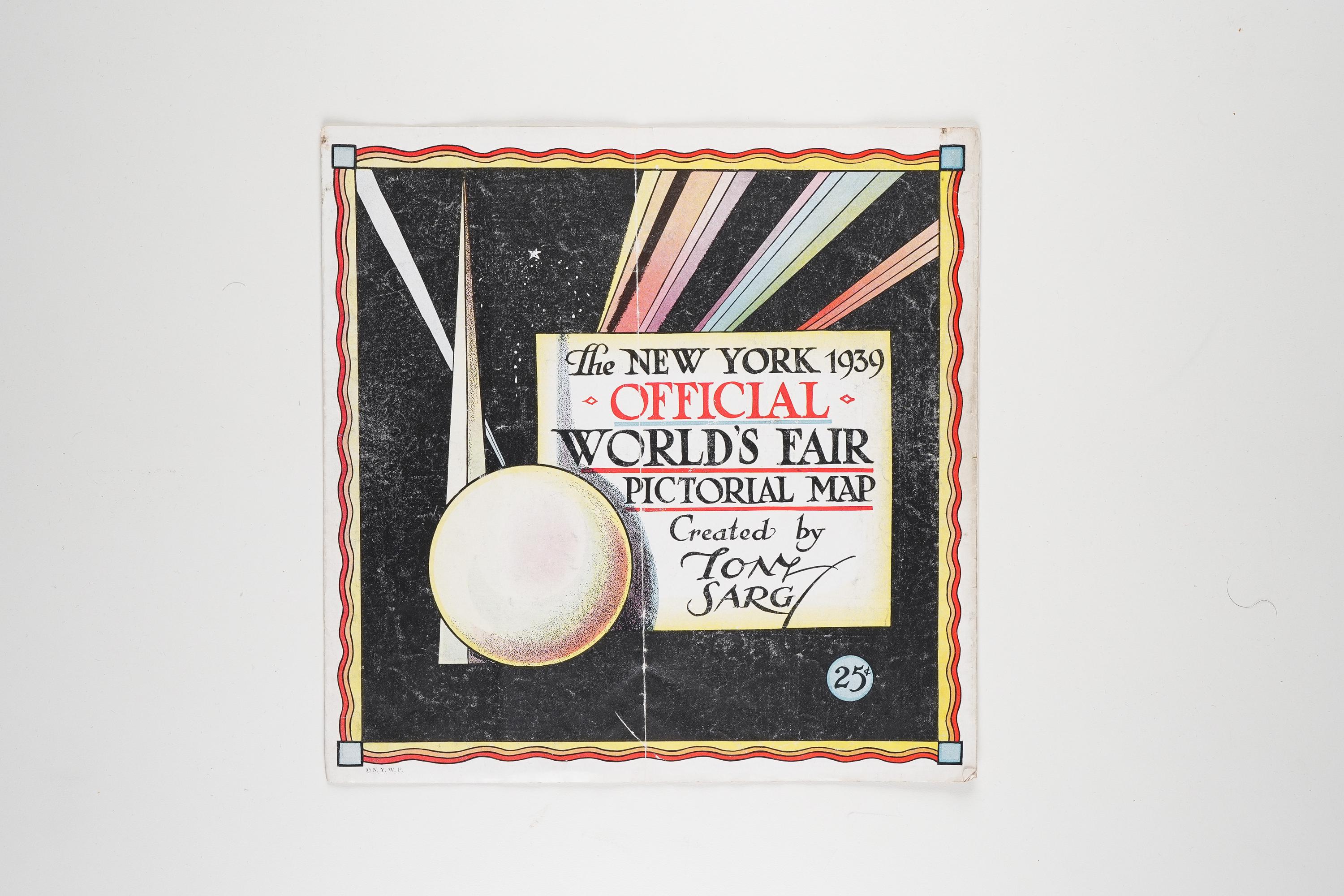 1939 New York World’s Fair by Tony Sarg Vintage Fold-Out Map