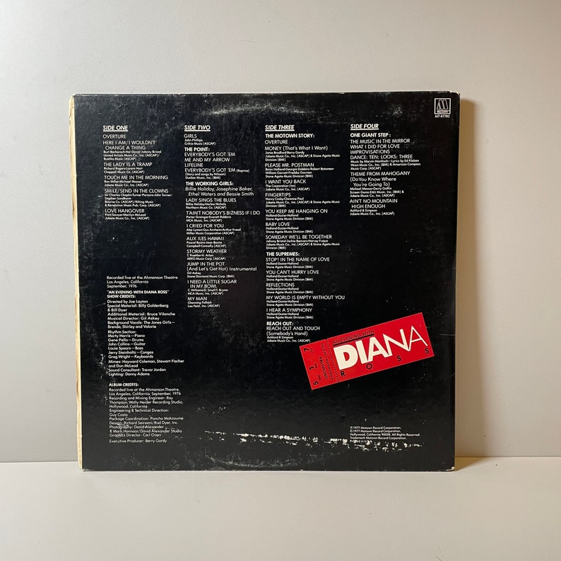 Diana Ross an Evening With Diana Ross Vinyl LP Record Etsy Diana Ross an Evening With Diana Ross Vinyl LP Record Etsy