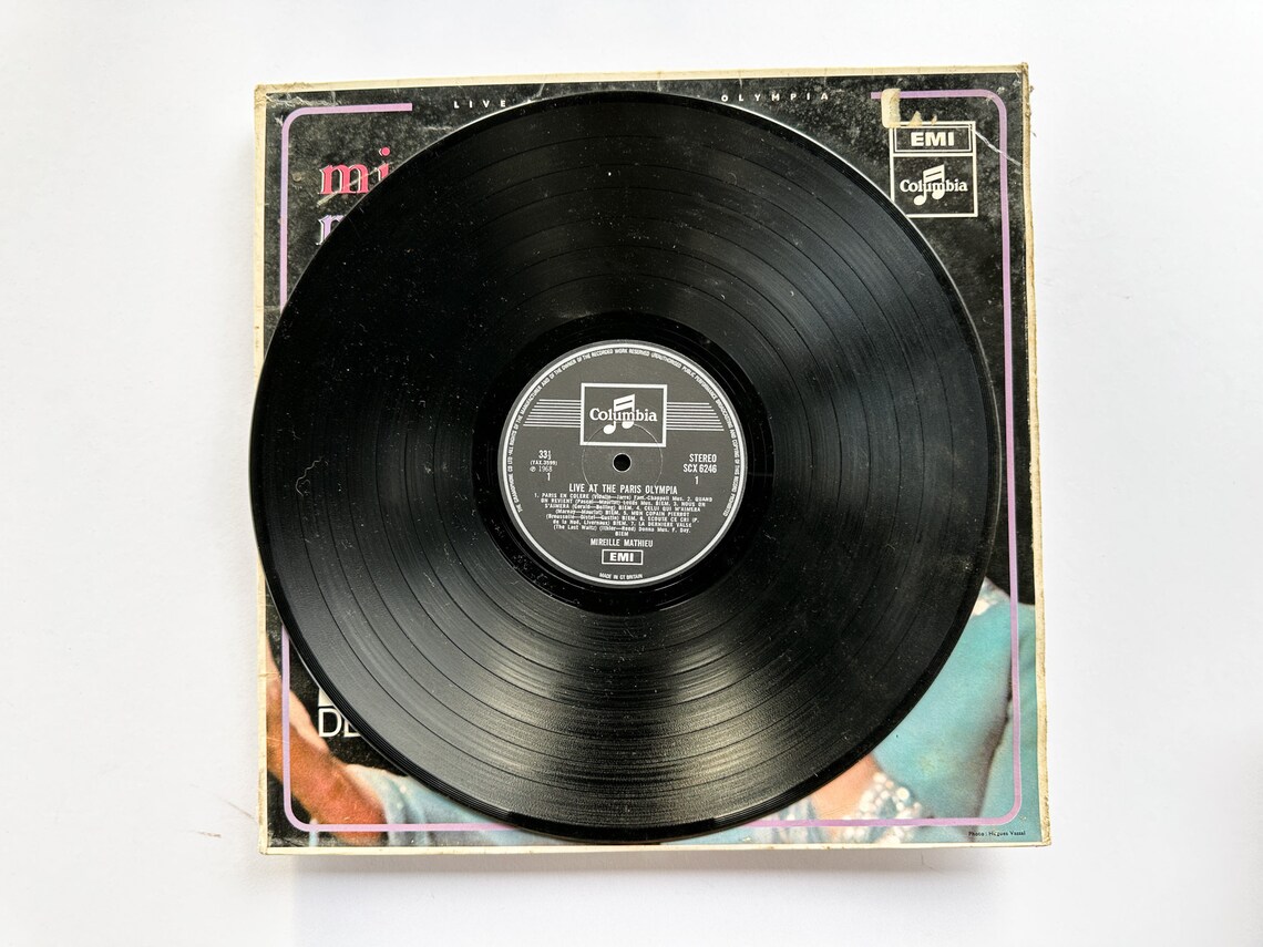Mireille Mathieu - Live At The Paris Olympia - Vinyl LP Record - 1968, photo 3 of 3