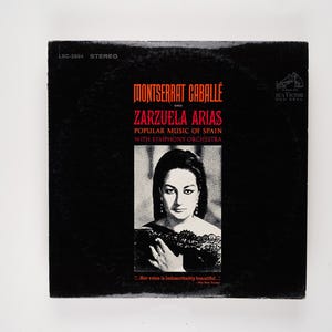 Montserrat Caballé - Zarzuela Arias- Vinyl LP Record - 1966