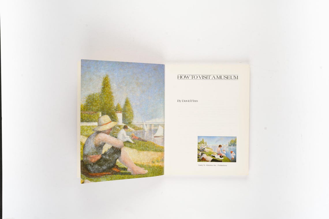 How to Visit a Museum by David Finn Rare 1985 First Edition, photo 3 of 5