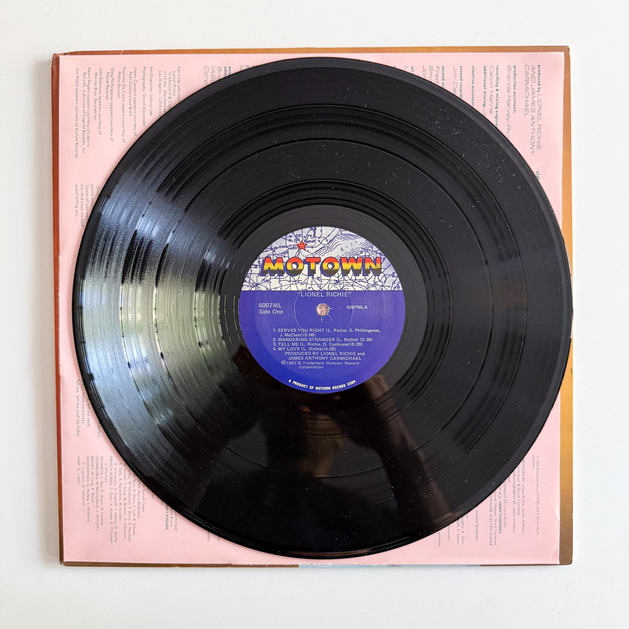Lionel Richie - Vinyl LP Record - 1982 - Etsy