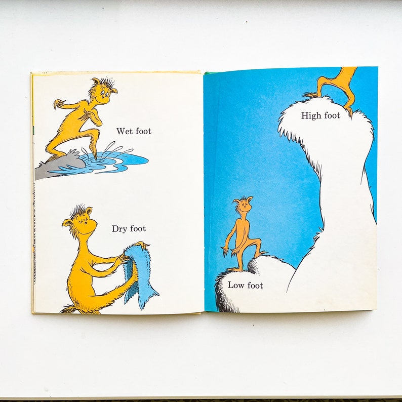 The Foot Book by Dr. Seuss 1968 Edition - Etsy