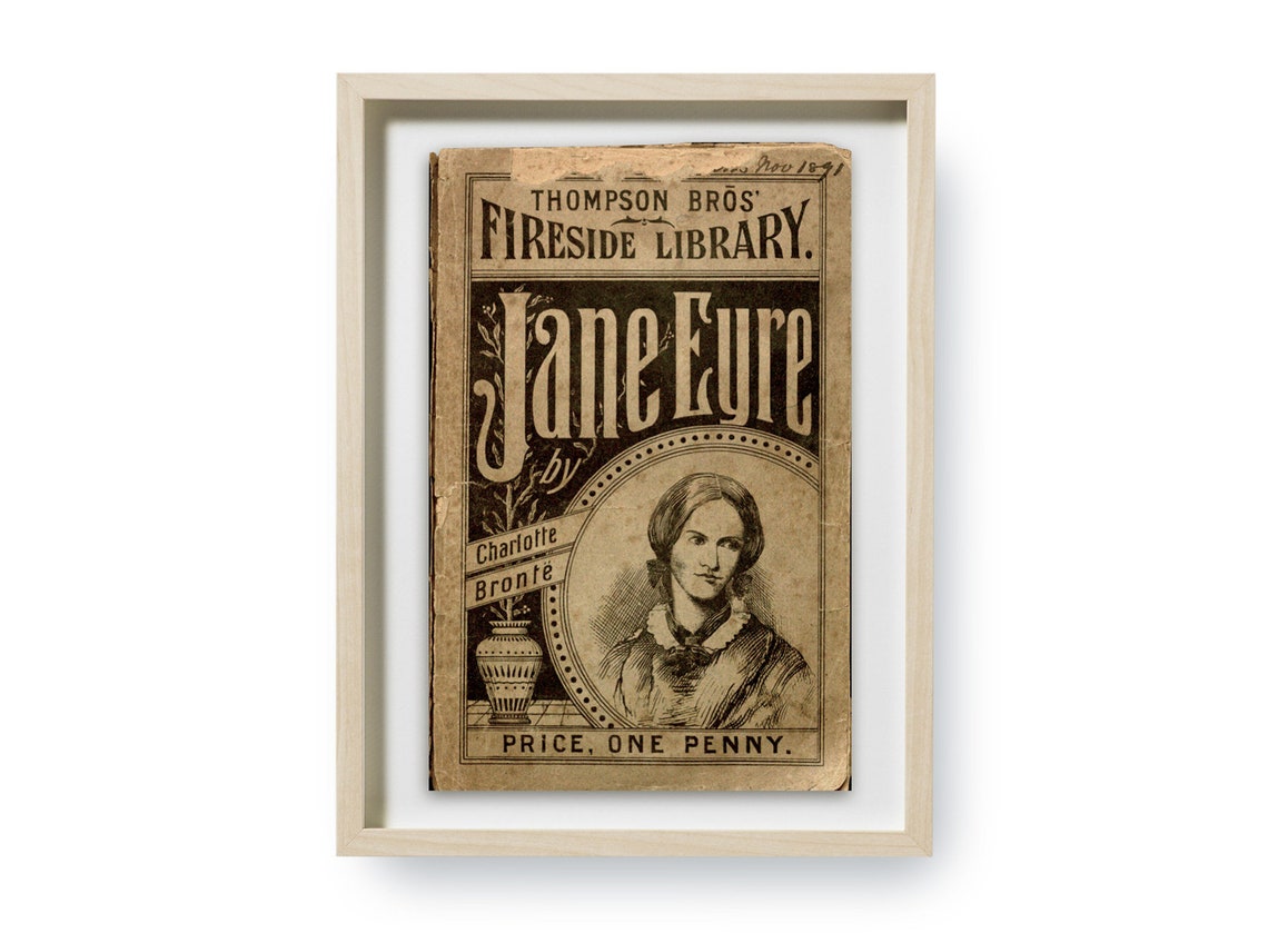 Jane Eyre by Charlotte Brontë First Edition Book Cover Wall image 1