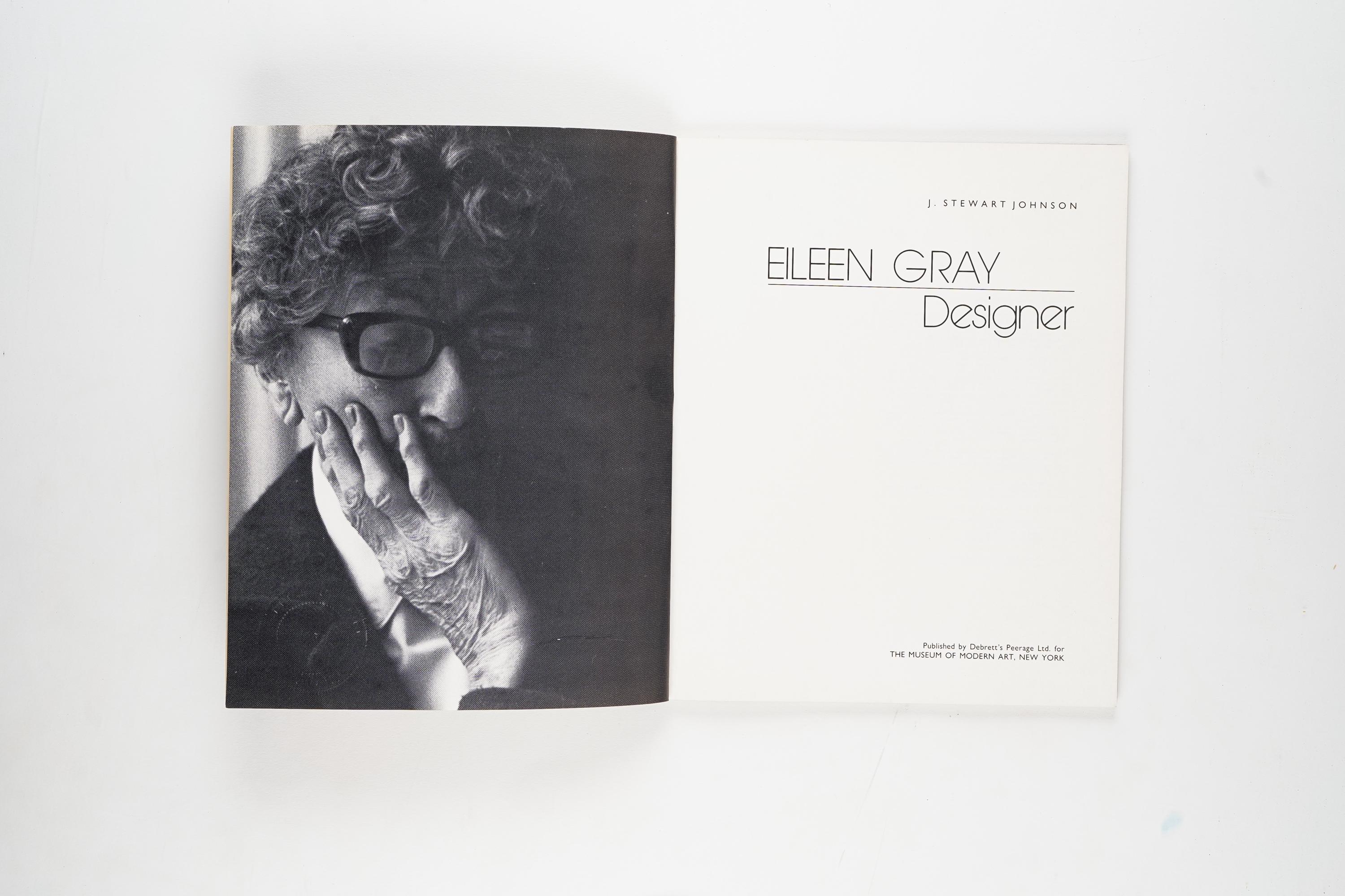 Eileen Gray Designer by J. Stewart Johnson 1979 Edition - Etsy