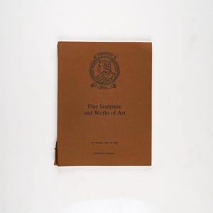 Catalogue of Fine Sculptures and Works of Art by Christie, Manson & Woods 1965 Edition
