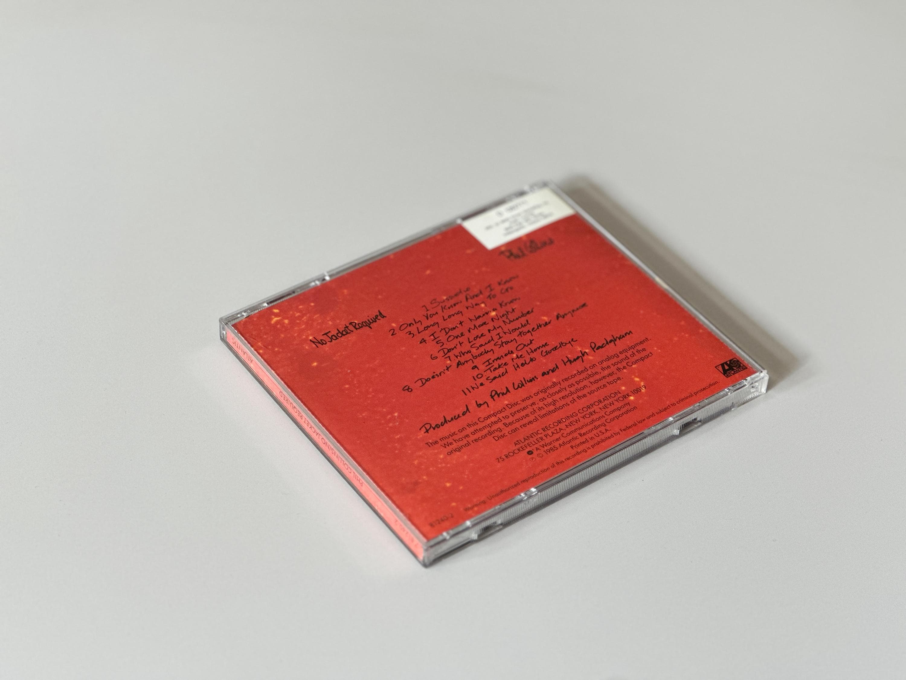 No Jacket Required [Analog] No Jacket Required - Phil Collins 1985