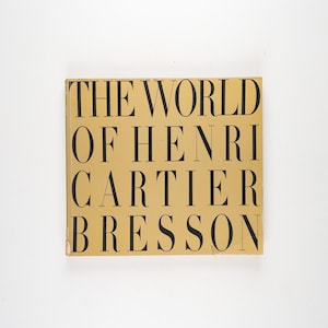 The World of Henri Cartier-Bresson by Henri Cartier-Bresson Rare 1968 Edition (A Studio Book Series)