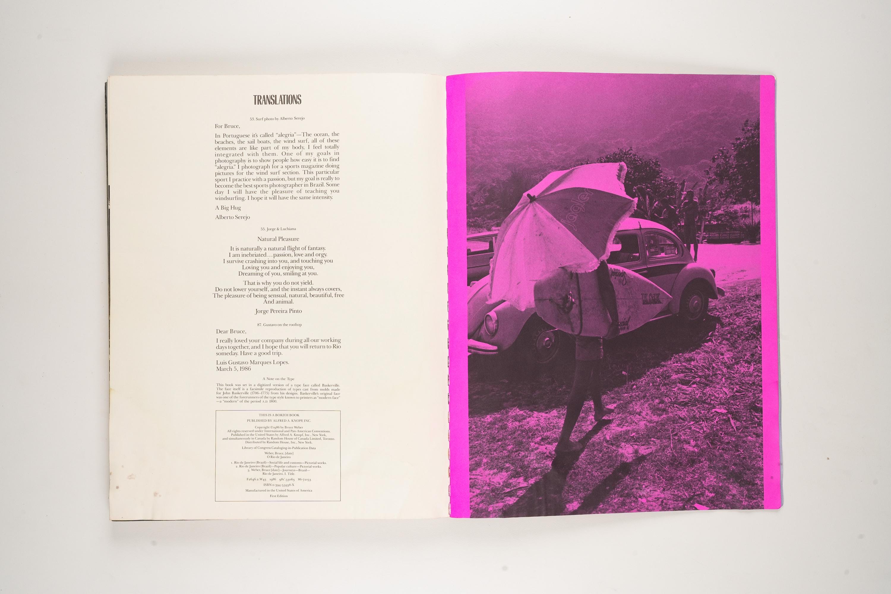 O Rio De Janeiro by Bruce Weber 1986 Edition - Etsy
