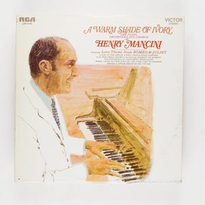 The Piano, Orchestra And Chorus Of Henry Mancini - A Warm Shade Of Ivory - Vinyl LP Record - 1969