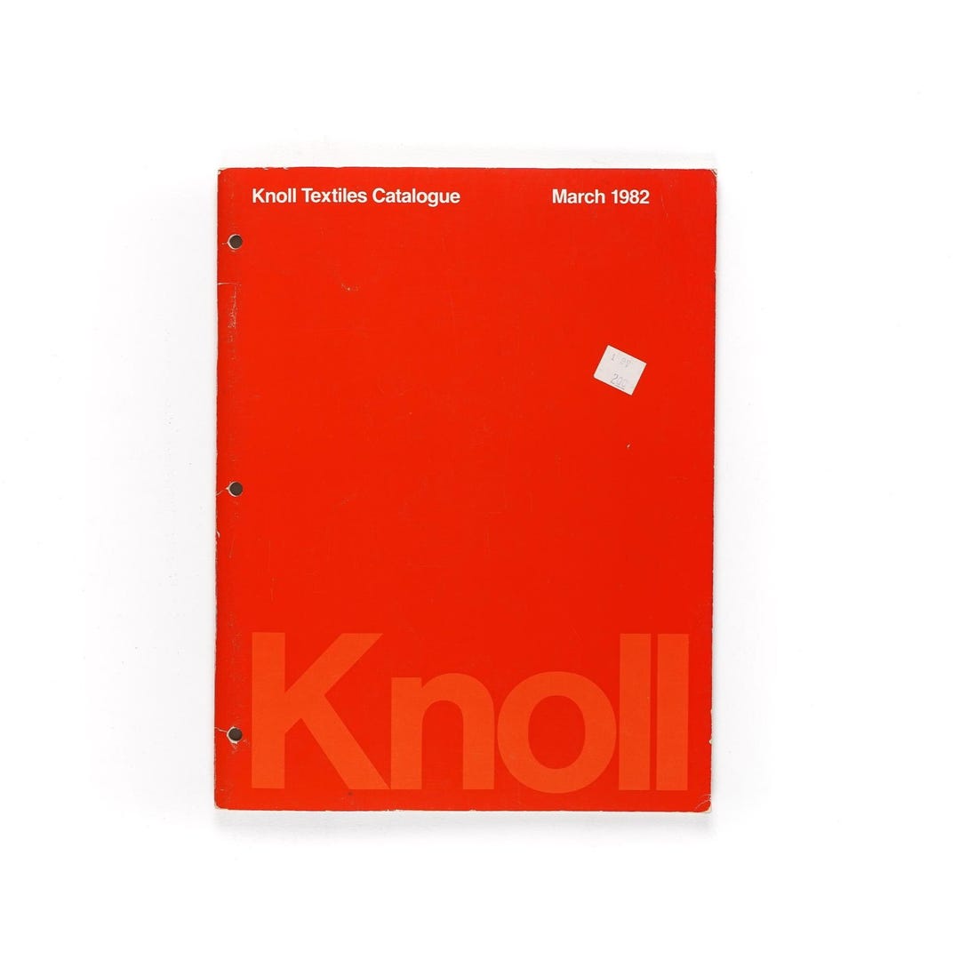 Knoll Textiles Catalogue Rare March 1982 Edition Etsy
