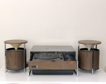 Rare 1960s Mid Century Zenith Z565 Moderne Circle of Sound Stereo