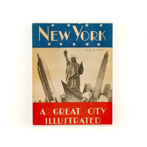 New York: A Great City Illustrated Rare 1948 Edition
