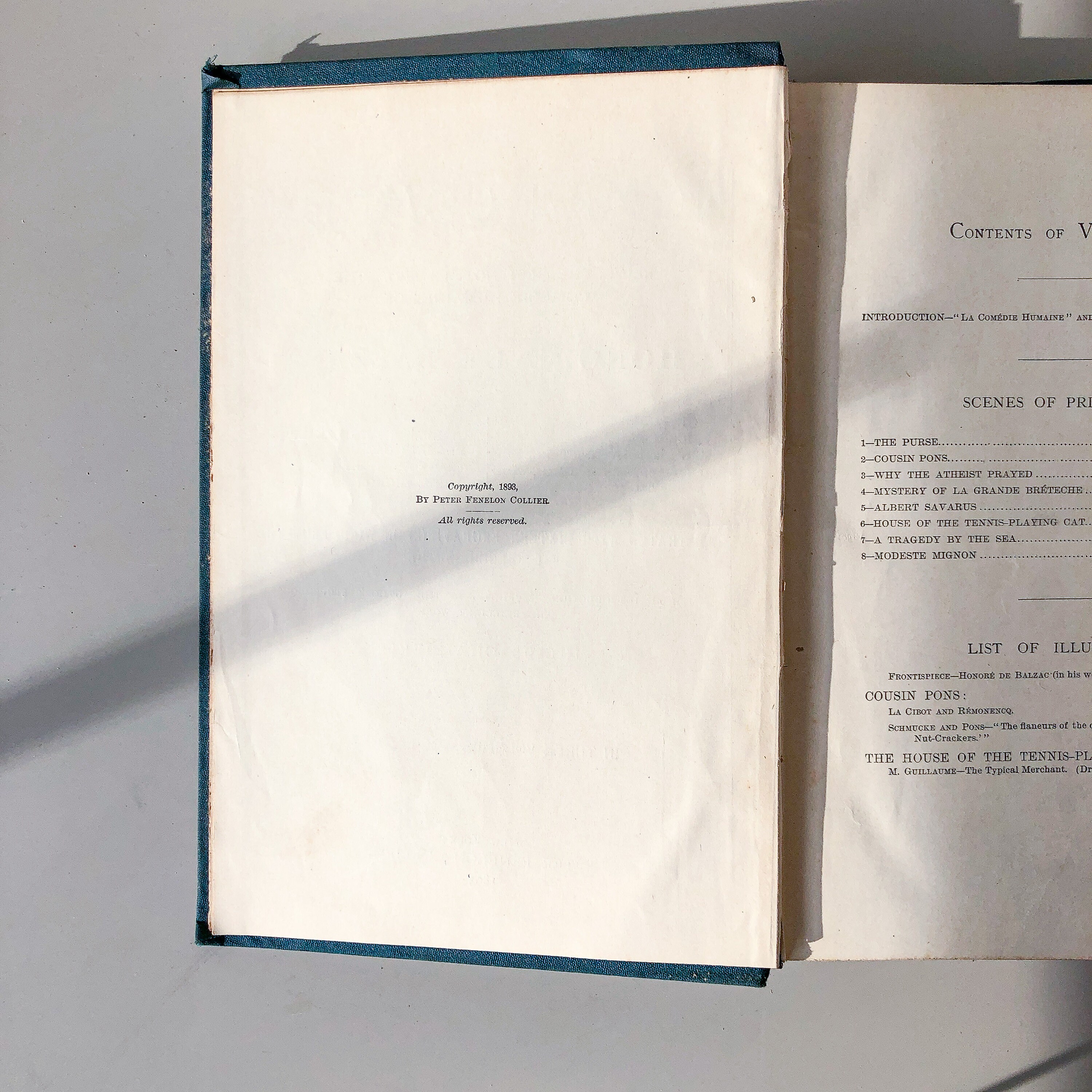 The Human Comedy by Balzac 1893 Edition Volume 1 only Etsy