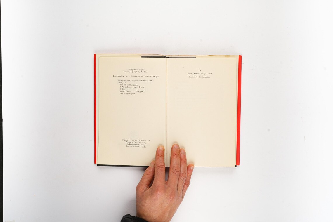 The Arts and the People by Roy Shaw Rare 1987 First Edition, photo 4 of 5