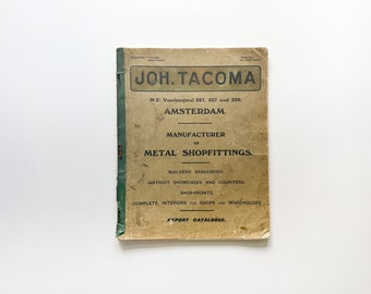 Joh. Tacoma-Katalog der Metallladeneinrichtung Seltene Ausgabe 1900er Jahre