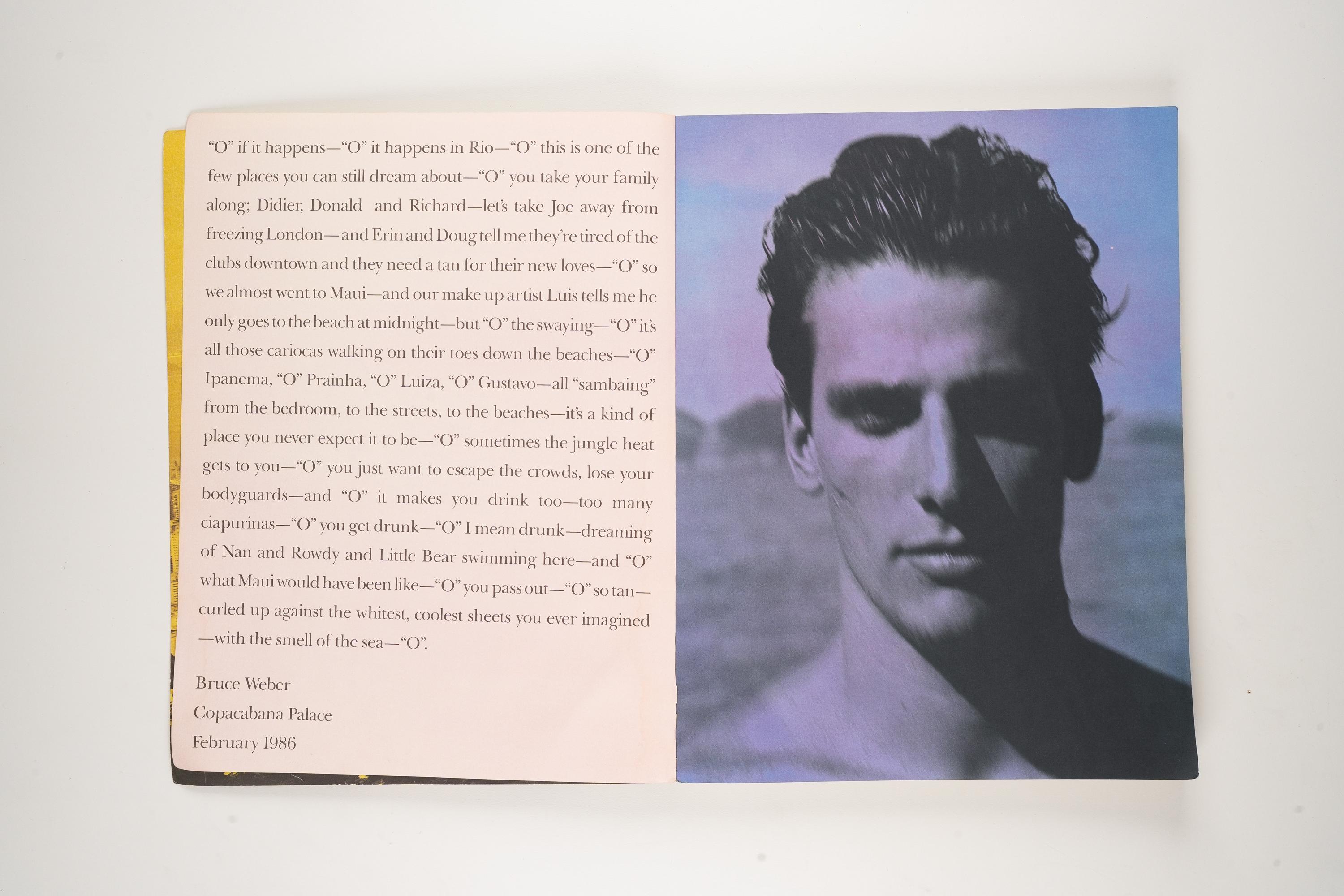 O Rio De Janeiro by Bruce Weber 1986 Edition - Etsy