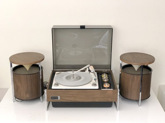ホビー・楽器・アート r: Rare 1960s Mid Century Zenith Z565 Moderne Circle of Sound Stereo