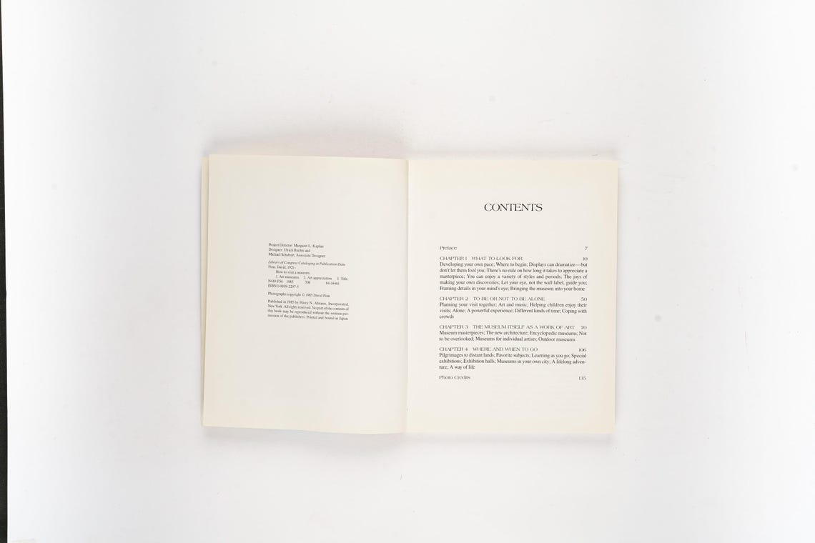 How to Visit a Museum by David Finn Rare 1985 First Edition, photo 4 of 5