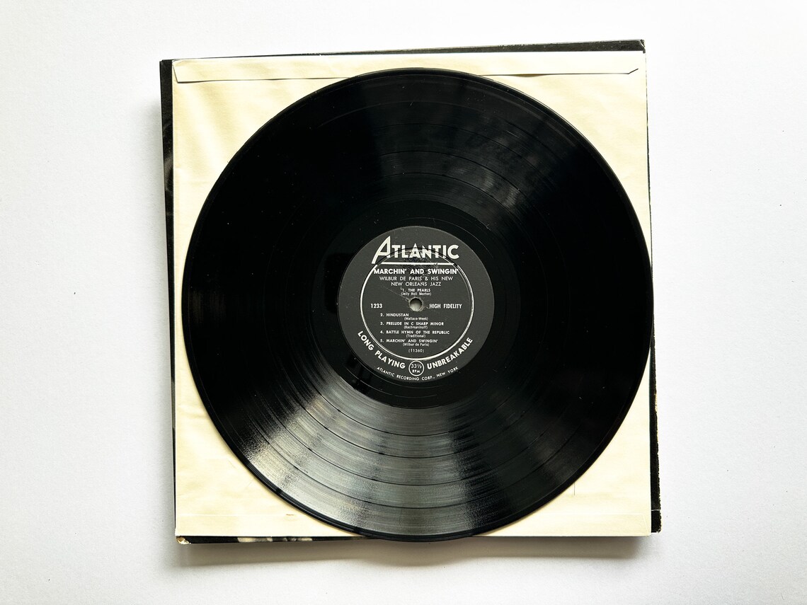 Wilbur De Paris And His New New Orleans Jazz - Marchin' And Swingin' - Vinyl LP Record - 1956, photo 3 of 3