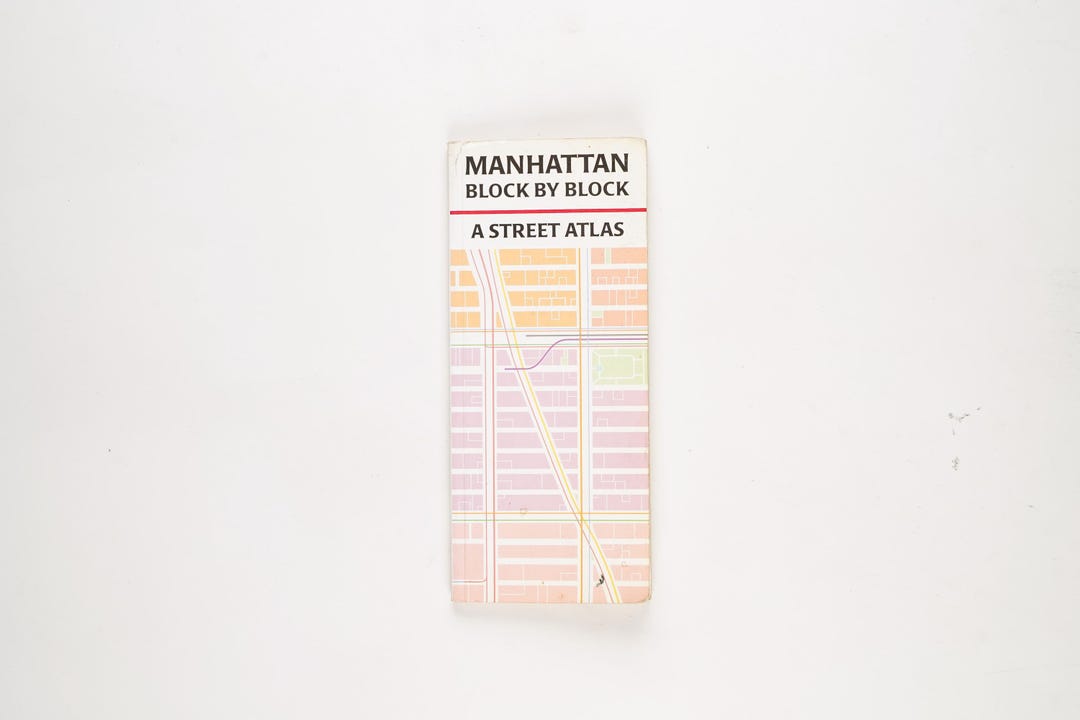Manhattan Block by Block: A Street Atlas by John Tauranac Rare 2000 ...
